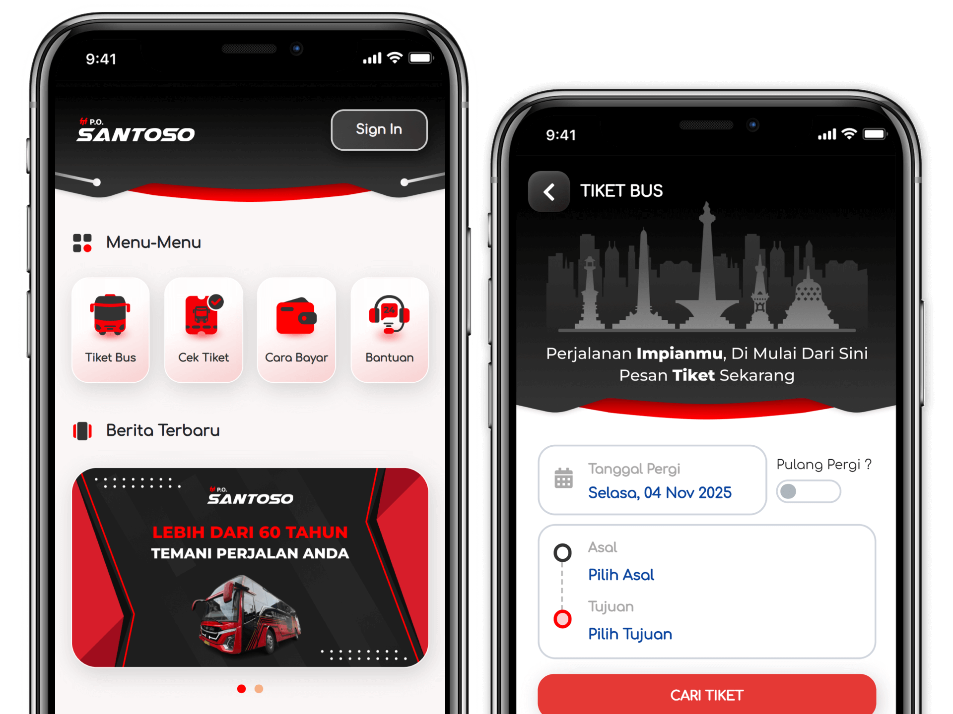 Gambar Aplikasi PO Medali Mas